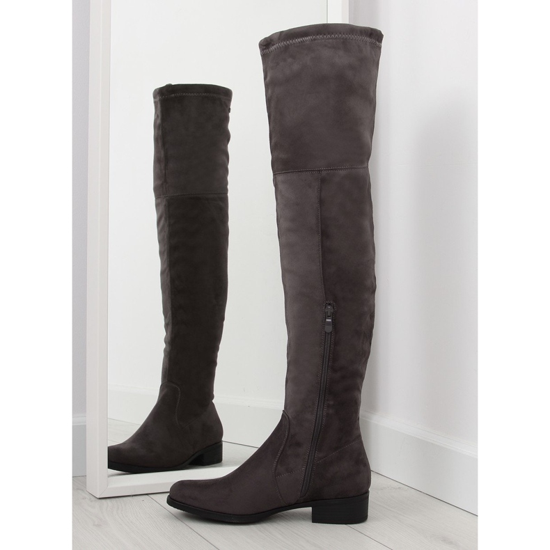Stivali da moschettiere H182 grigi marrone grigio multicolore 1