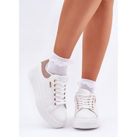 Sneaker femminili sulla piattaforma Eco Leather White bianco 2