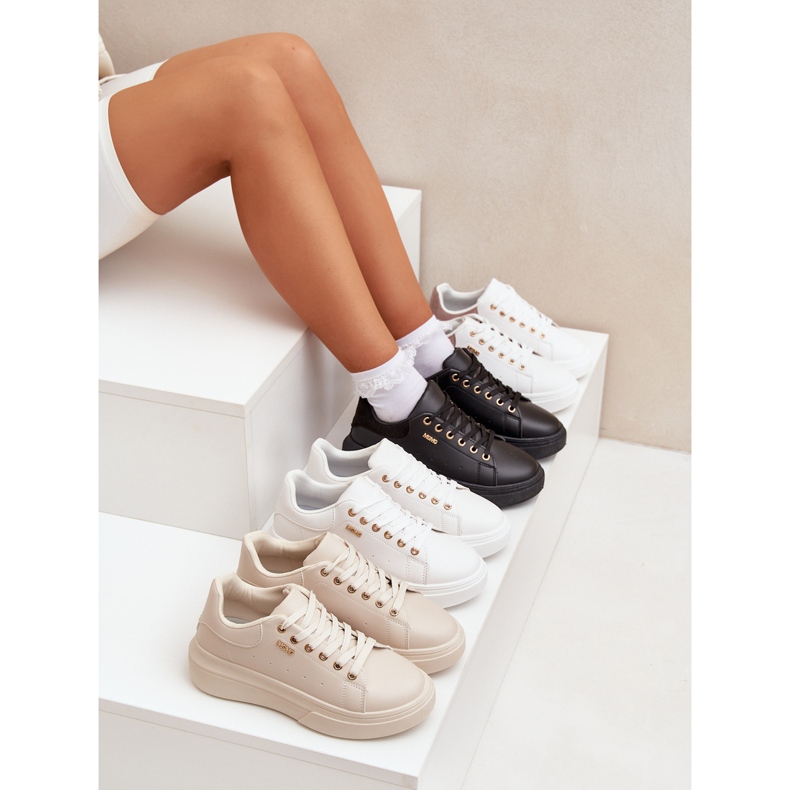 Sneaker da donna sulla piattaforma Eco Leather Black nero 2