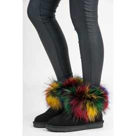 Dimar Mukluki in pelle multicolor nero 1