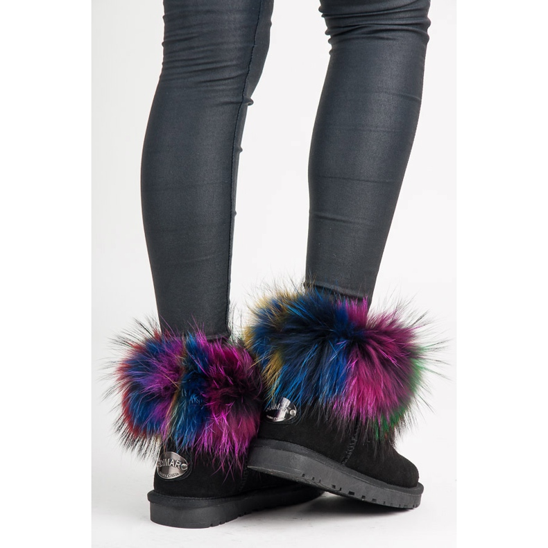 Dimar Mukluki in pelle multicolor nero 2