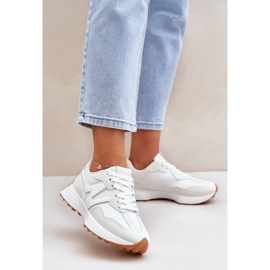 Scarpe sportive da ginnastica da donna, colore bianco 2