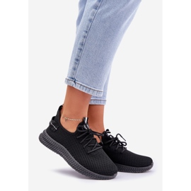 Scarpe sportive femminili ramificate da donna nere nero 1
