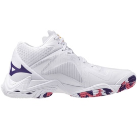 Mizuno Wave Lightning Z8 Mid V1GC240520 Scarpe bianche bianca 1