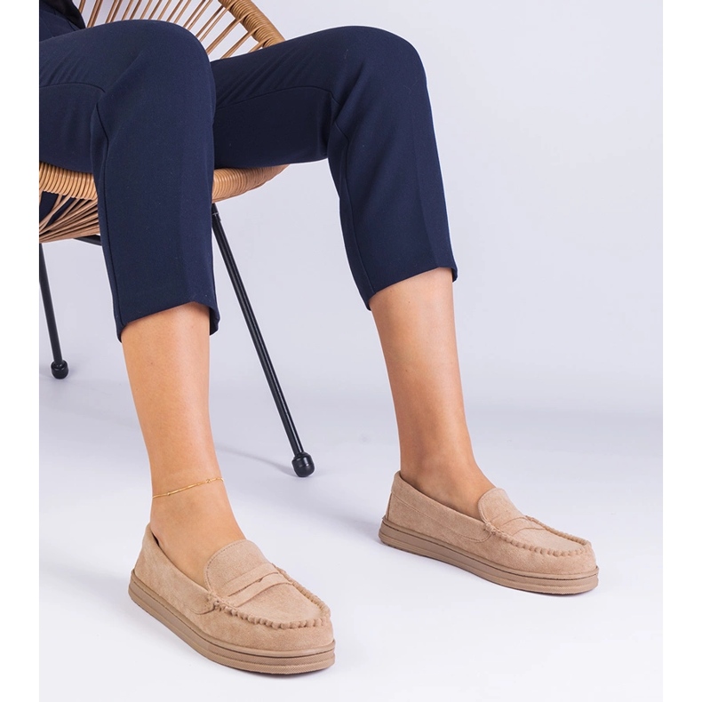 Mocassini da donna beige di Ekozamsz 1