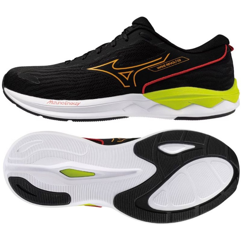 Mizuno Wave Revolt 3 J1GC248163 Scarpe nere nero 1