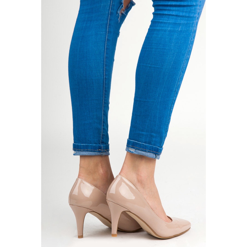Vinceza Décolleté laccate beige 1