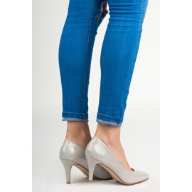 Vinceza Décolleté laccate grigie grigio 1