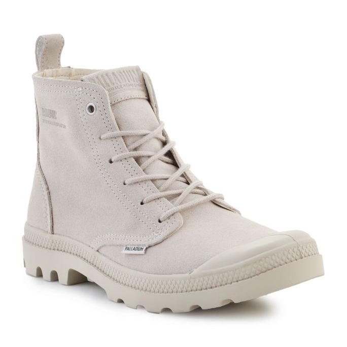 Palladium Pampa Hi Skin U 74379-155-M White Cap Scarpe grigie beige 2