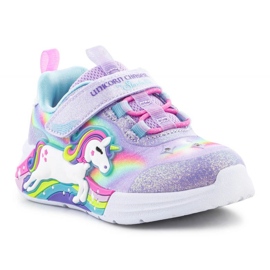 Scarpe Skechers S-Lights Unicorn Chaser da ragazza 302298N-LVMT viola 2