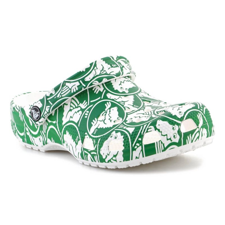 Zoccolo con stampa Crocs Classic Duke 210003-3WH verde 2