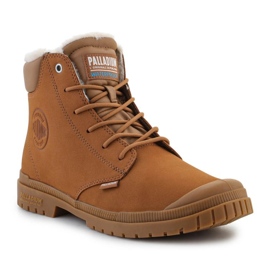 Scarpe impermeabili in pelle con polsino Palladium sp20 Wl 79067-257-M Mogano marrone 2