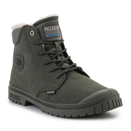 Palladium SP20 Cuff Pelle Impermeabile Wl U 79067-325-M Scarpe da notte oliva verde 2