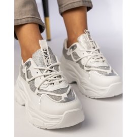 Sneaker sportive bianche da donna bianco 1