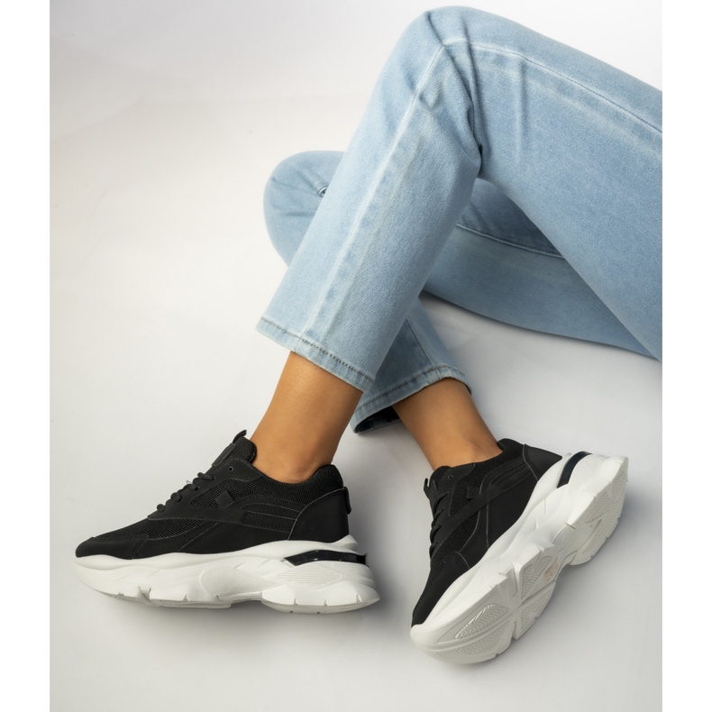 Sneaker sportive nere femminili nero 1