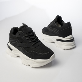 Sneaker sportive nere femminili nero 2