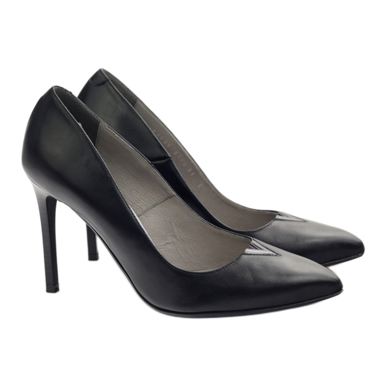 Edeo Décolleté da donna con tacco alto 3180 nero 4