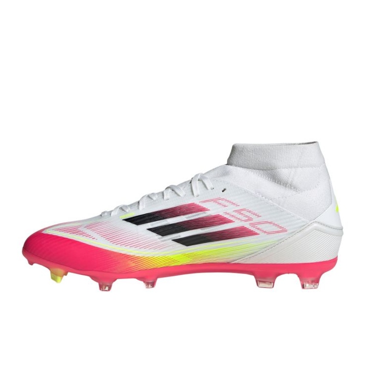 ADIDAS F50 League FG/Mg Mid JI0434 Scarpe da calcio bianco e rosso 1