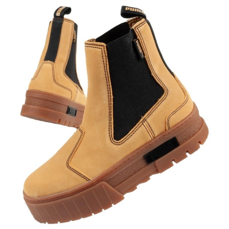 Scarpe Puma Mayze Chelsea scamosciata W 382829 04 marrone 1