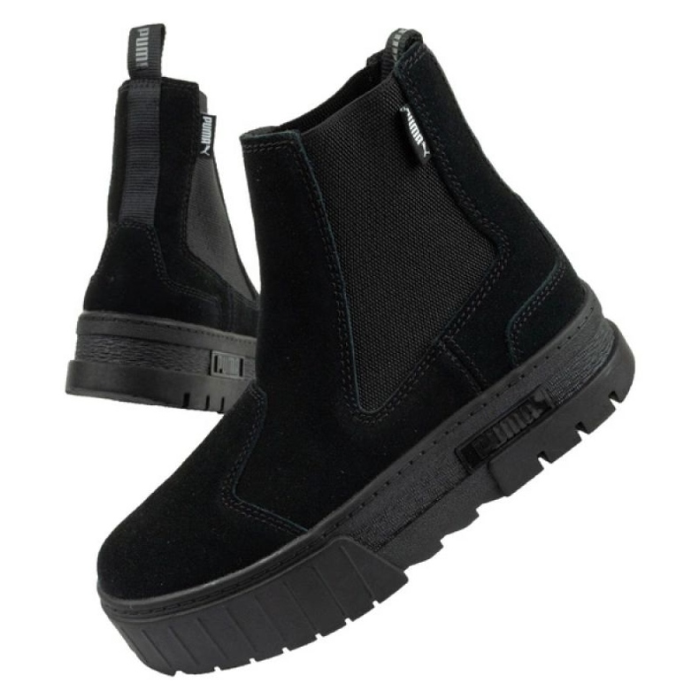 Puma Mayze Chelsea Scamosciato W scarpe 382829 01 nero 1