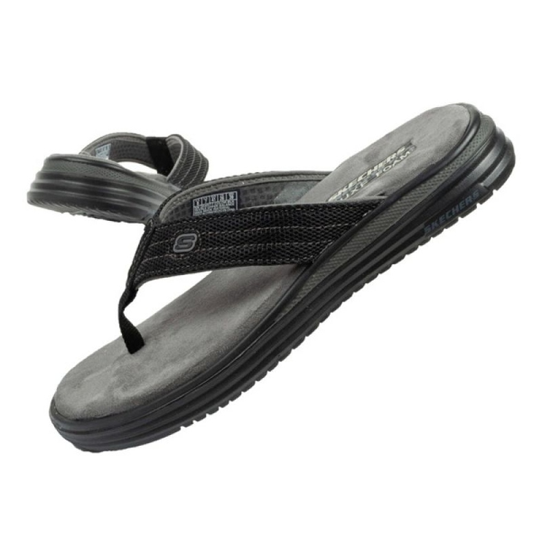 Infradito Skechers Proven M 204577 Blk nero 2