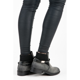 Vinceza Stivali bassi Jodhpur nero grigio 1