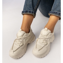 Sneaker sportive beige femminili 1