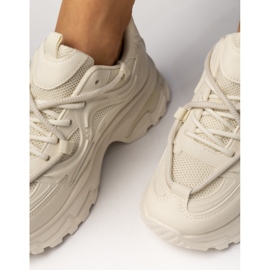 Sneaker sportive beige femminili 2