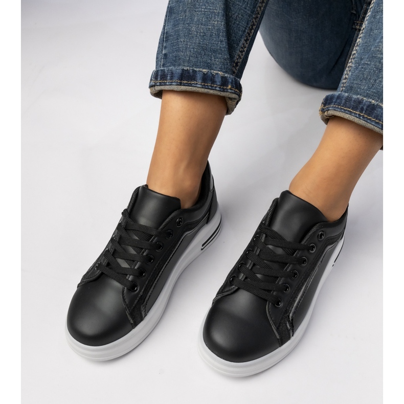 Sneaker sportive nere femminili nero 1
