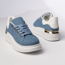 Sneaker sportive blu femminili 1