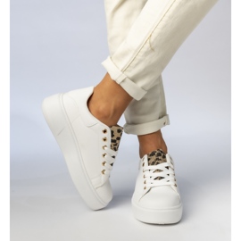 Sneaker sportive bianche da donna bianco 1