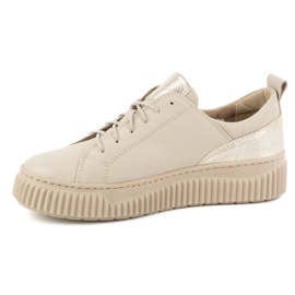 Olivier Sneaker di scarpe da donna Sneaker Beige 1