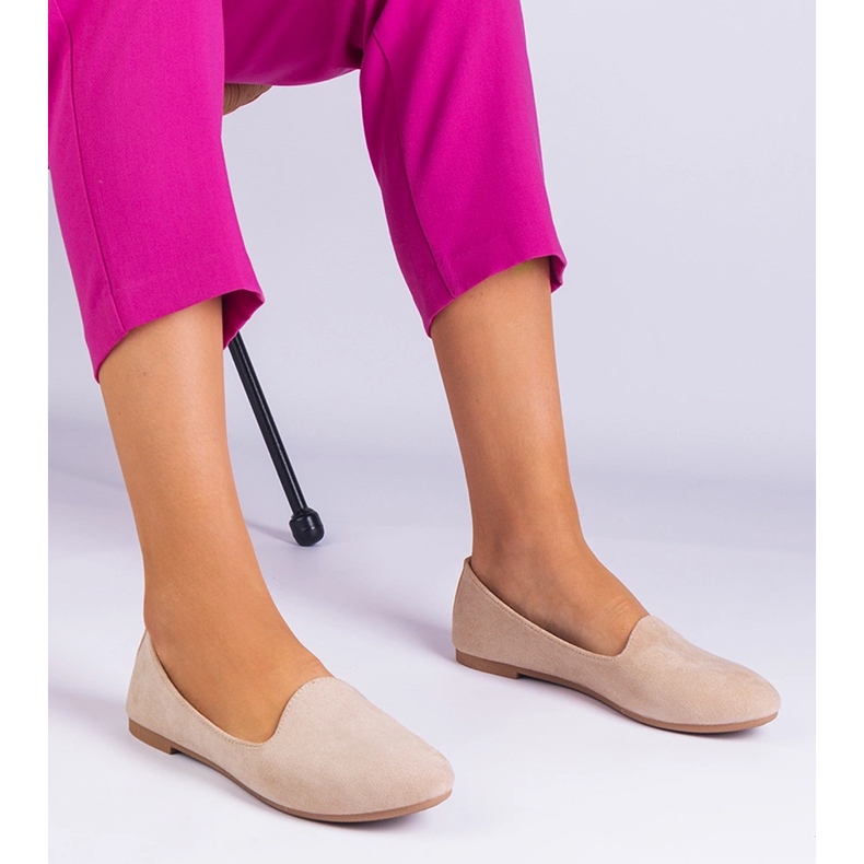 Beige Classic Ballerinas di Ekozamszu 1