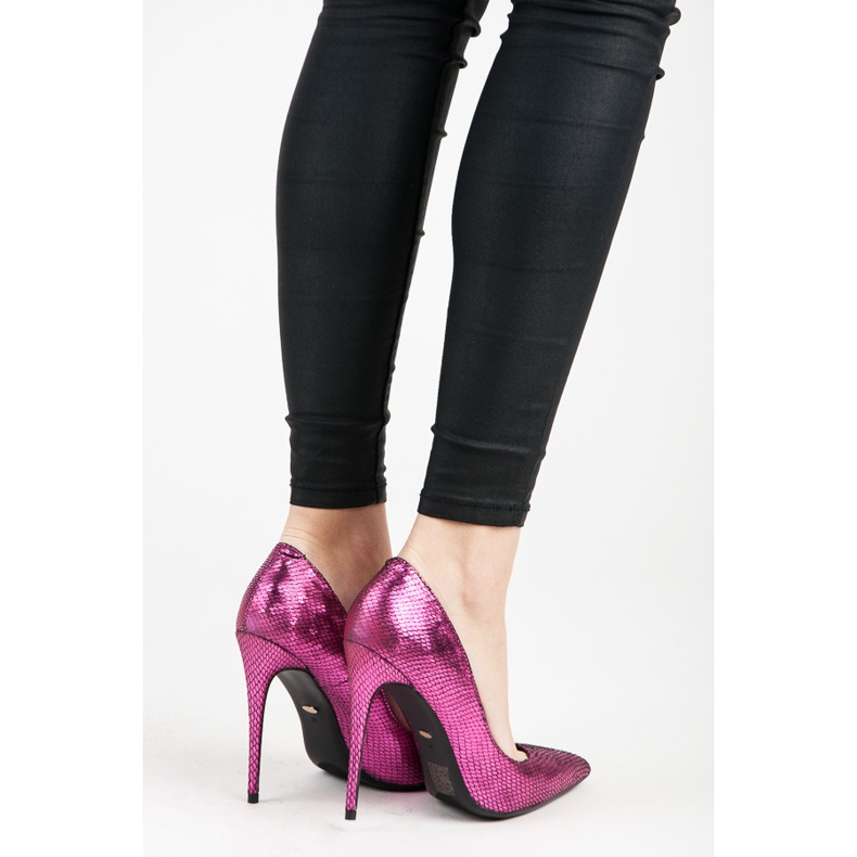 Vices Spille con stampa serpente viola 2