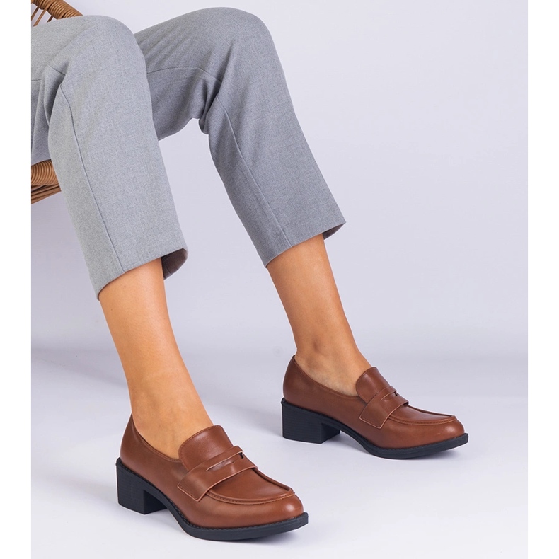 Marrone eco -pompe su un post basso 1