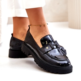 Mocassini in Vernice da Donna Vinceza 62187 Nero 5