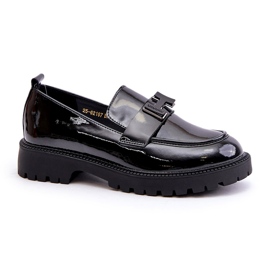Mocassini in Vernice da Donna Vinceza 62187 Nero 4