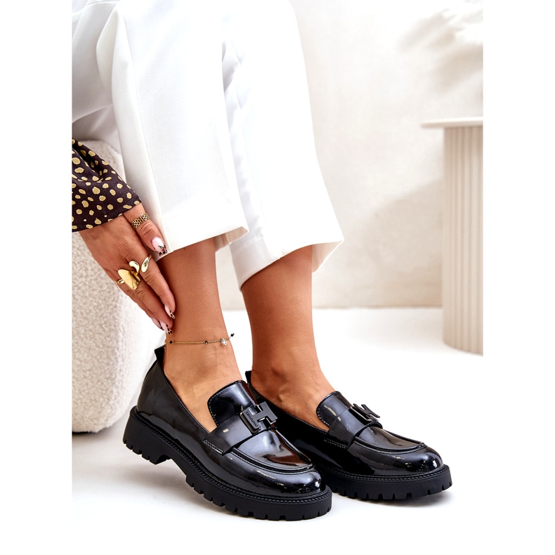 Mocassini in Vernice da Donna Vinceza 62187 Nero 7
