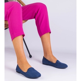 Navy Blue Classic Ballerinas di Ekozamszu 1