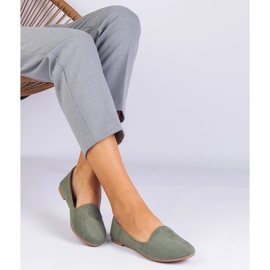 Green Classic Ballerinas di Ekozamsz verde 2