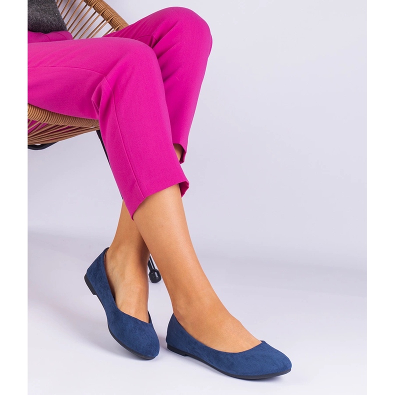 Suede da balle blu navy femminile 1