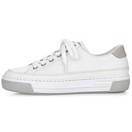Rieker bianco L8847-80 Scarpe sportive in pelle femminile 2