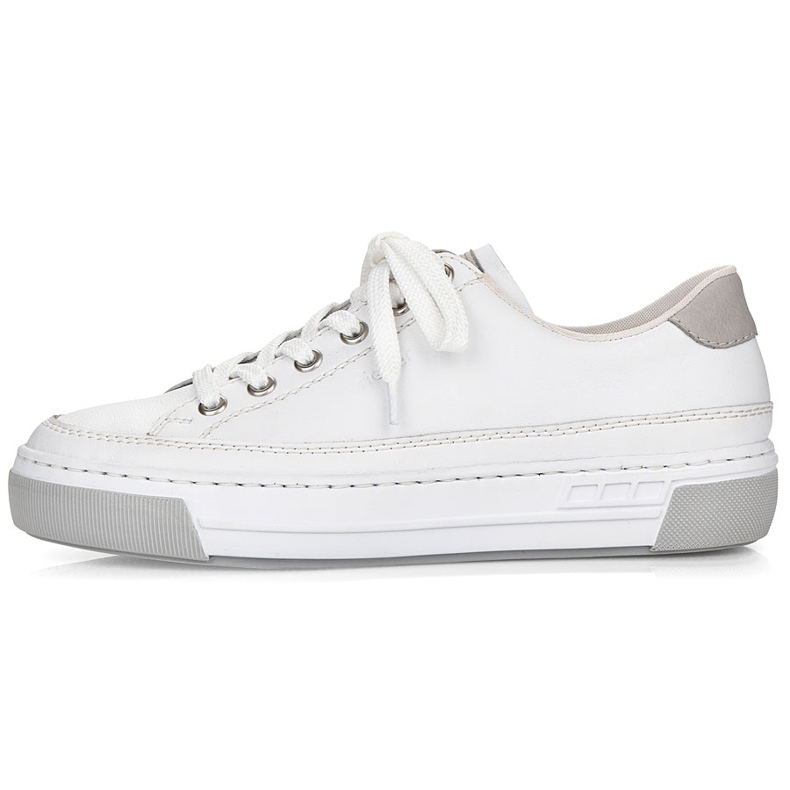 Rieker bianco L8847-80 Scarpe sportive in pelle femminile 2