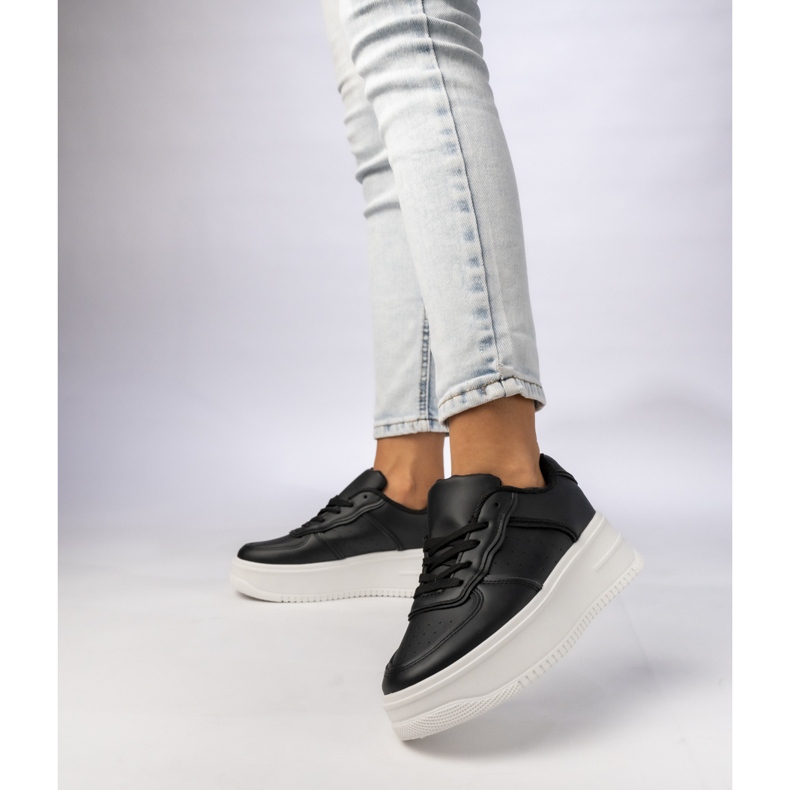 Sneaker sportive nere femminili nero 2