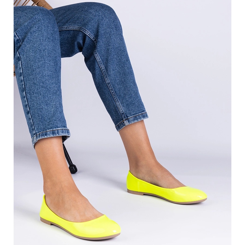 Ballerine varnnee neon gialle giallo 1