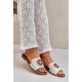 Lewski Shoes Fagni in pelle con lewski a ruota piatta 3047/o -golden spazzato via d'oro 1