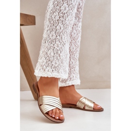 Lewski Shoes Cuoio lewski scarpe da donna 3682 pln d'oro 2