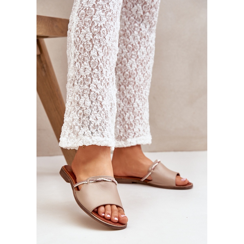 Lewski Shoes Scarpe Lewski 3047 Flip in pelle beige 2