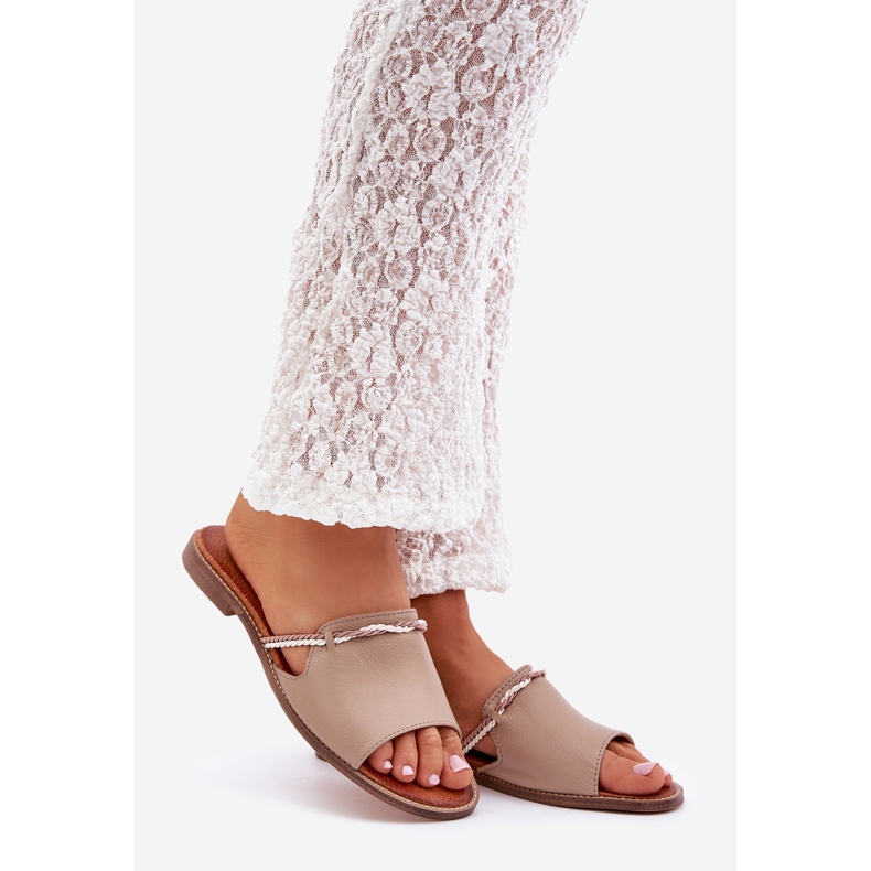 Lewski Shoes Scarpe Lewski 3047 Flip in pelle beige 1