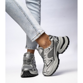 Sneaker sportivi grigi-silver femminili grigio 1